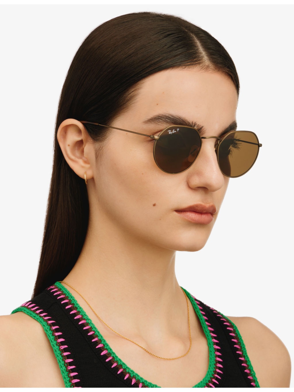 RB8165 round-frame crystal and titanium sunglasses - 2