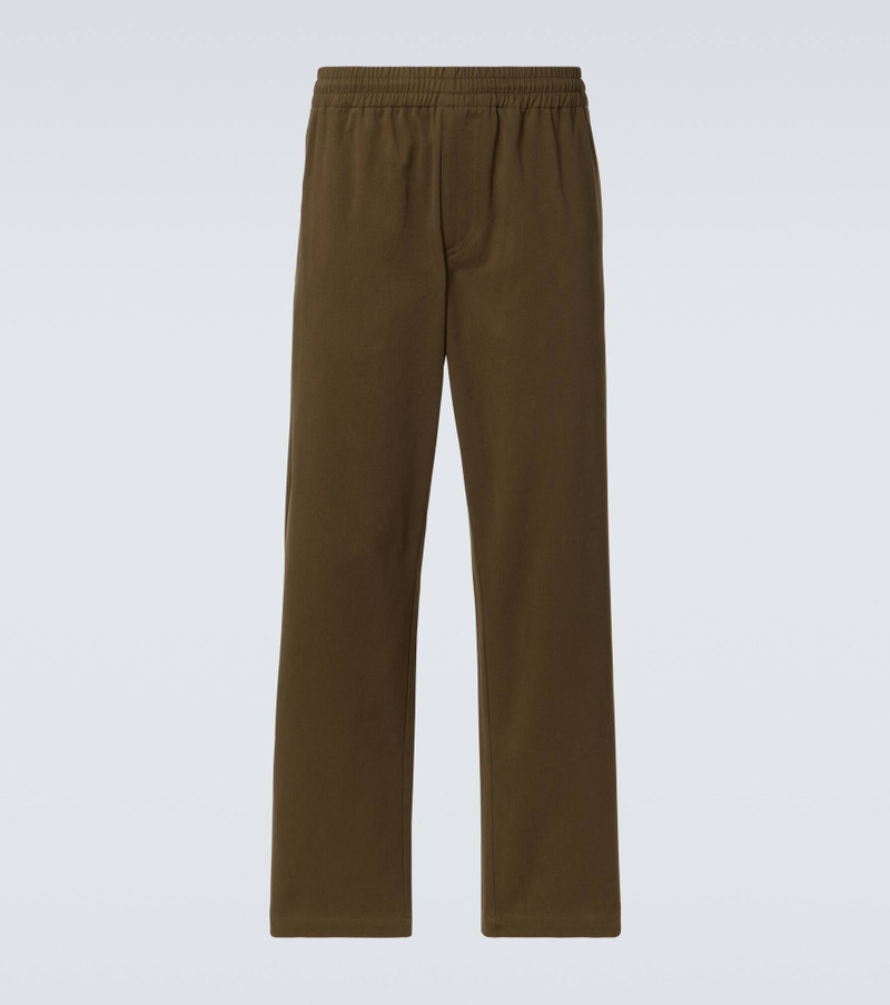 Cotton straight pants - 1