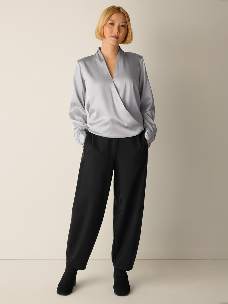 Washable Flex Ponte Curved Lantern Pant 7