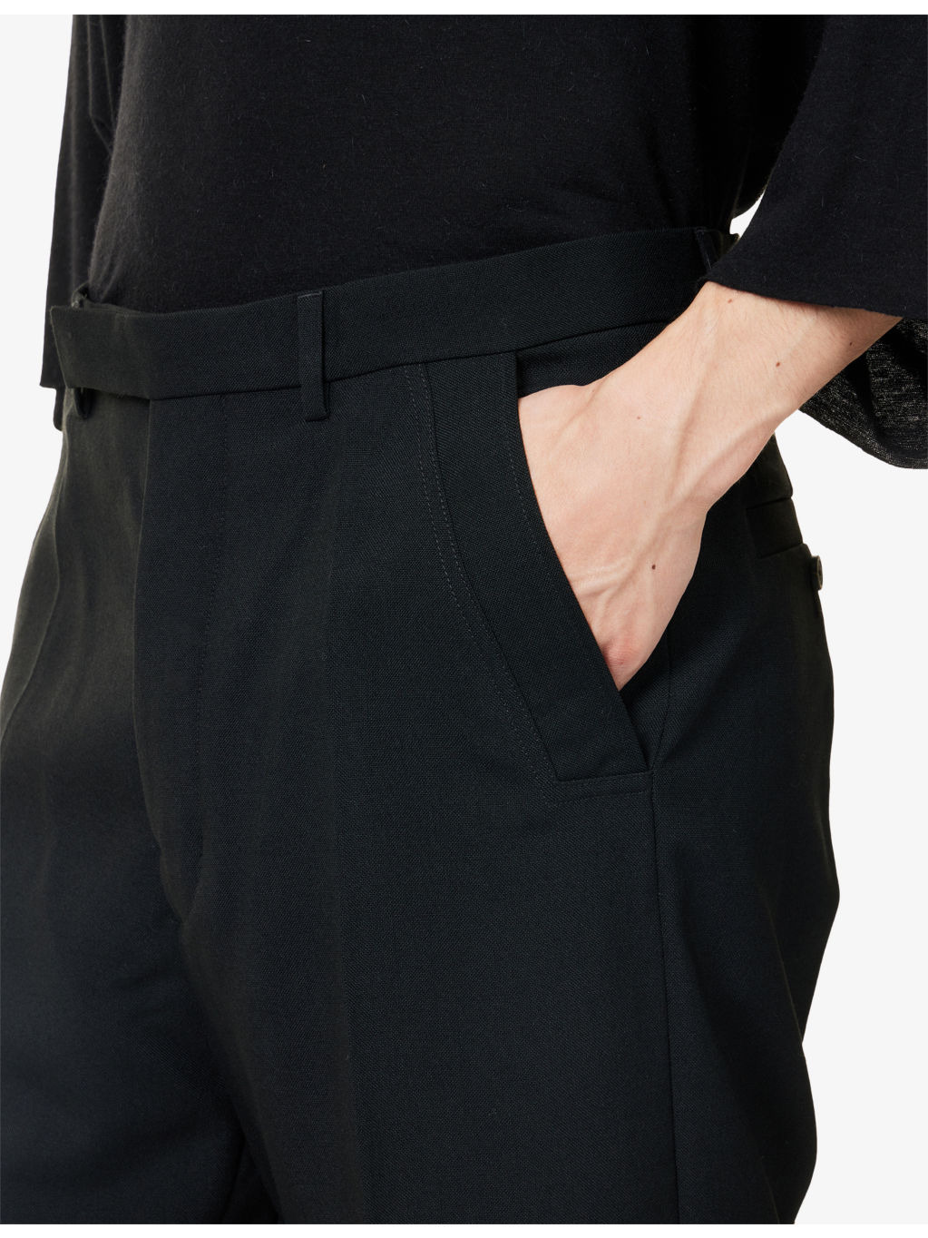 Geth Tailored Straight-Leg Wool Trousers - 5