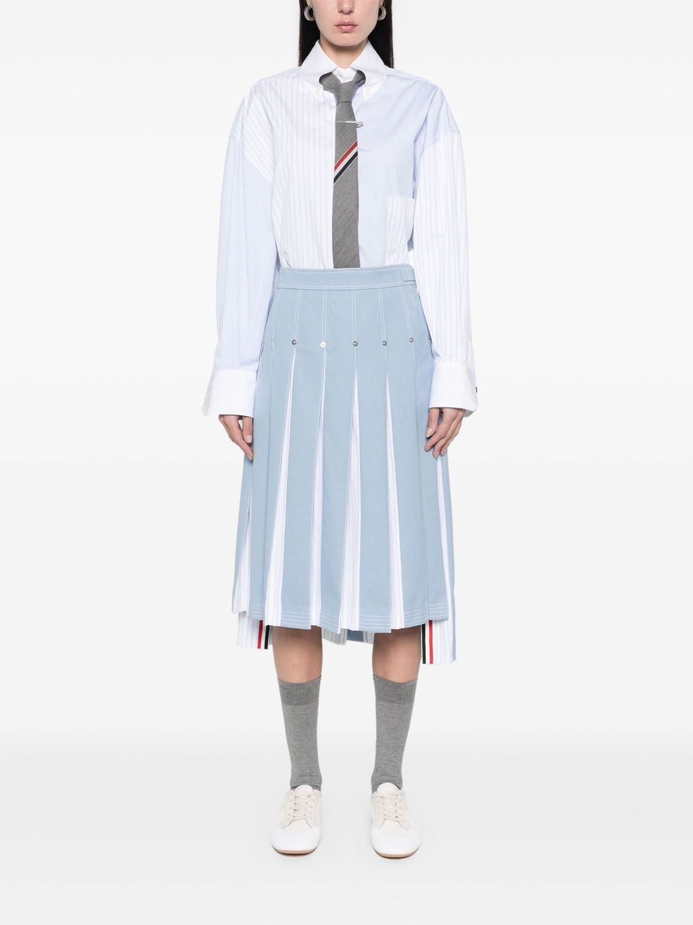 pinstriped poplin shirt - 2