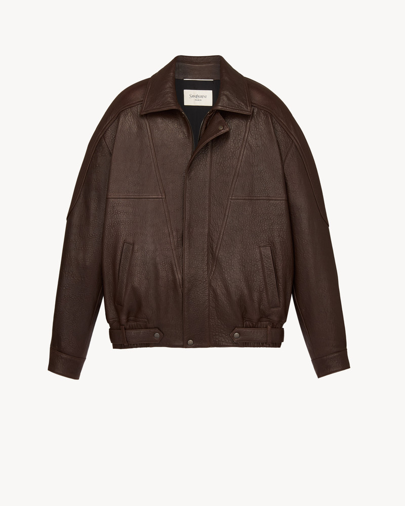 SAINT LAURENT JACKET IN BUBBLED LAMBSKIN outlook