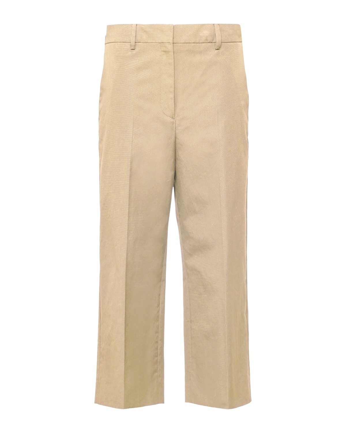 Cotton poplin trousers - 1