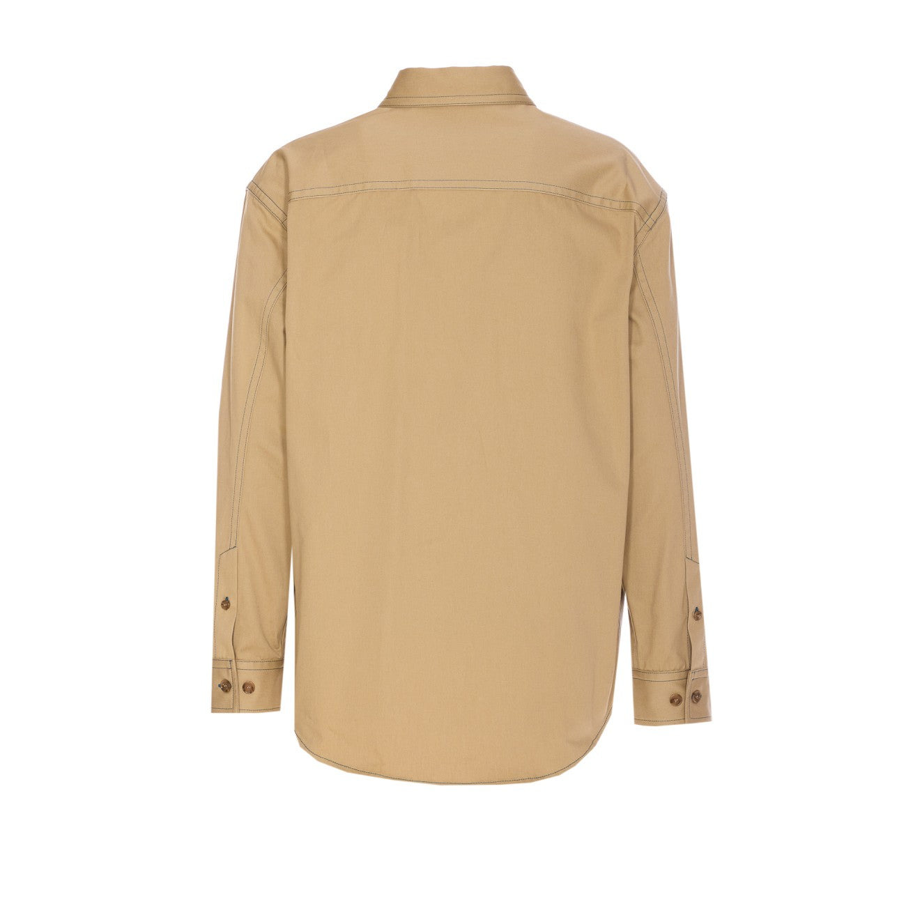Off White Men Stitch Logo Military Overshirt - 3