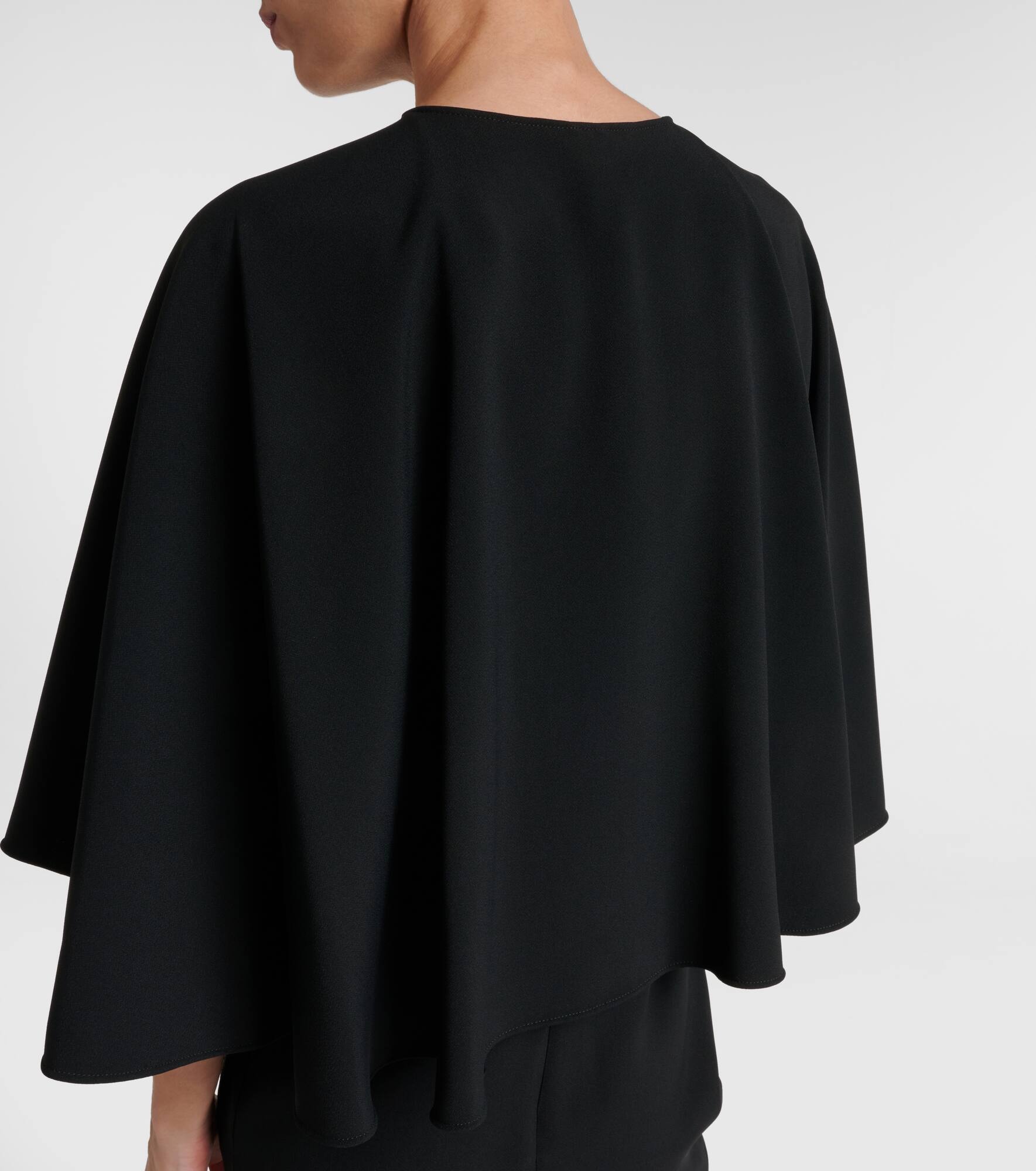 Caped crêpe minidress - 5