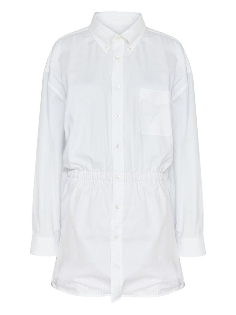 elasticated-waist cotton shirt 1