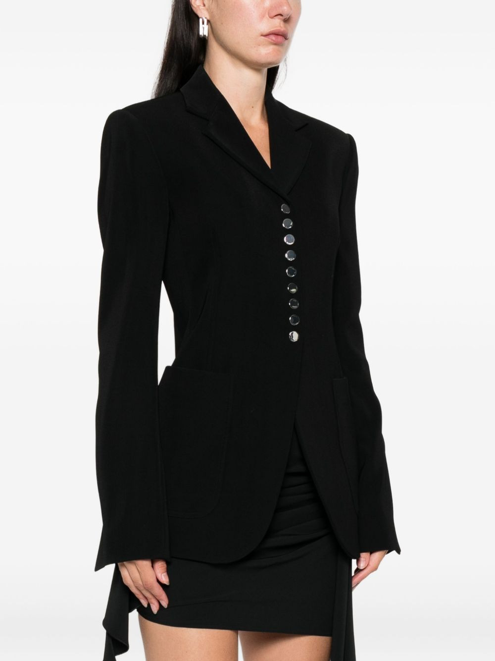 button-fastening jacket - 3