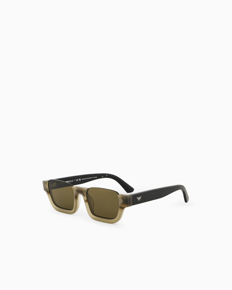 EMPORIO ARMANI MEN’S RECTANGULAR SUNGLASSES outlook