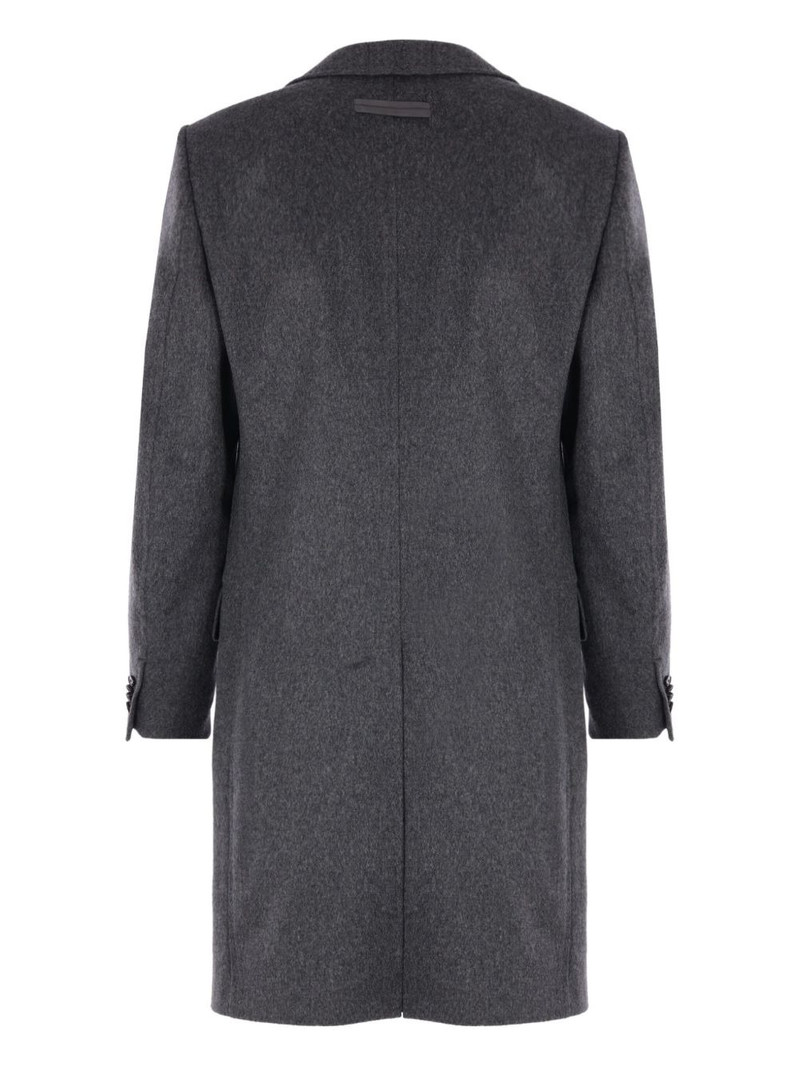 ZEGNA single-breasted buttoned coat outlook
