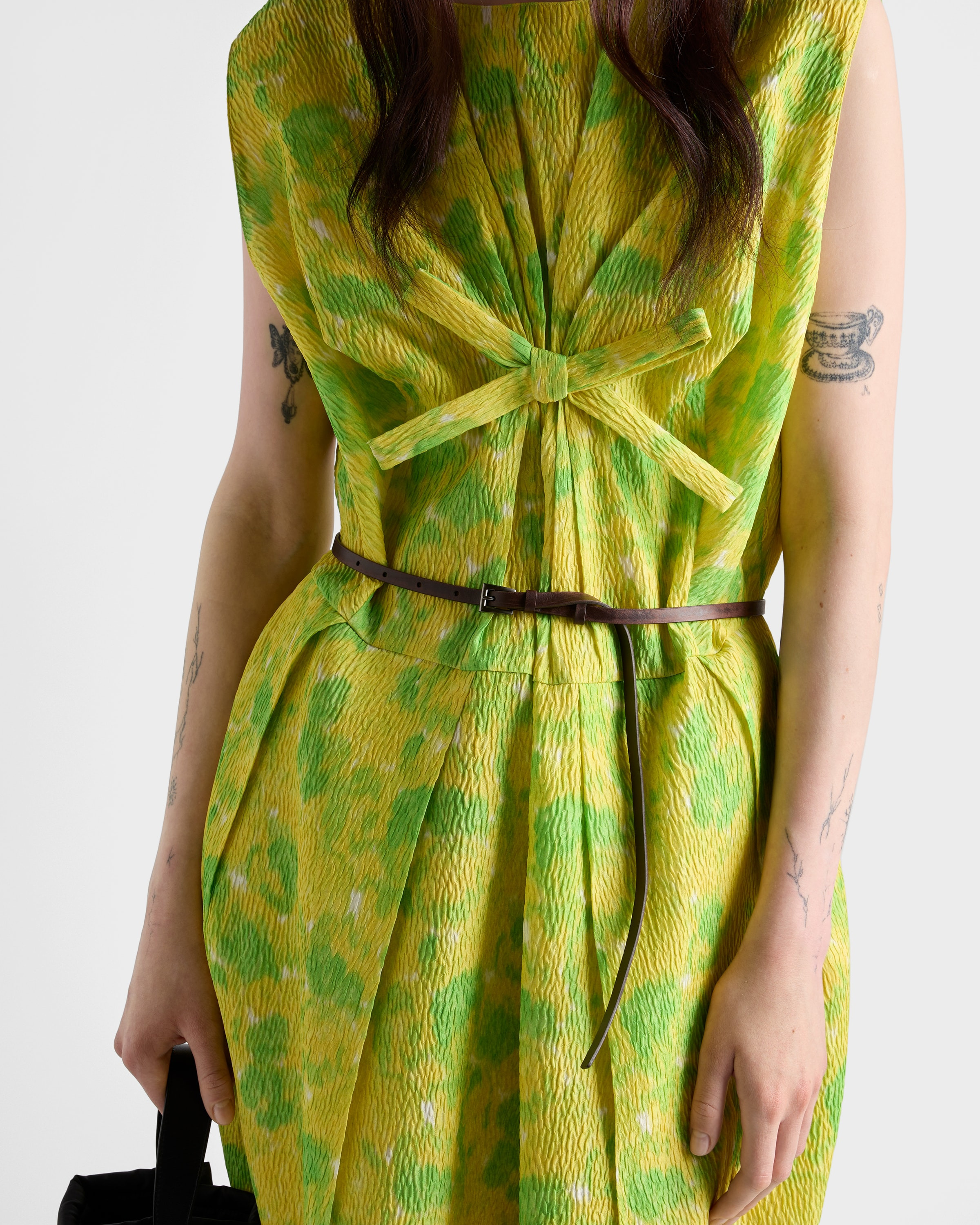 Floral print cloquet dress - 4
