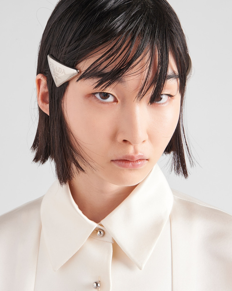 Prada Metal hair clips outlook