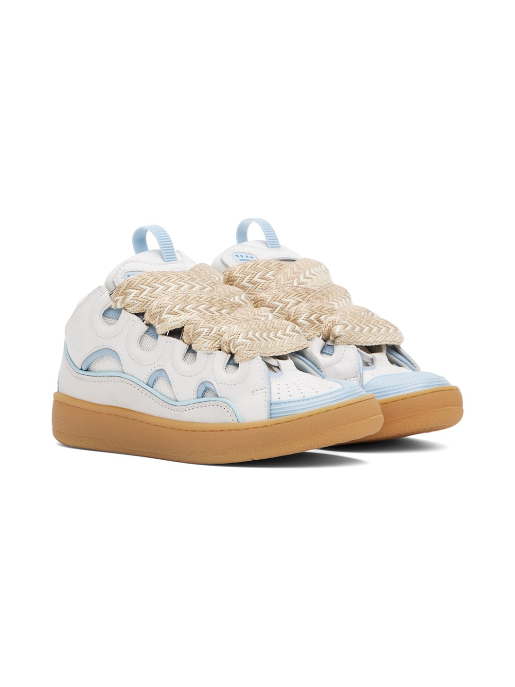 SSENSE Exclusive Blue & Gray Curb Sneakers - 4