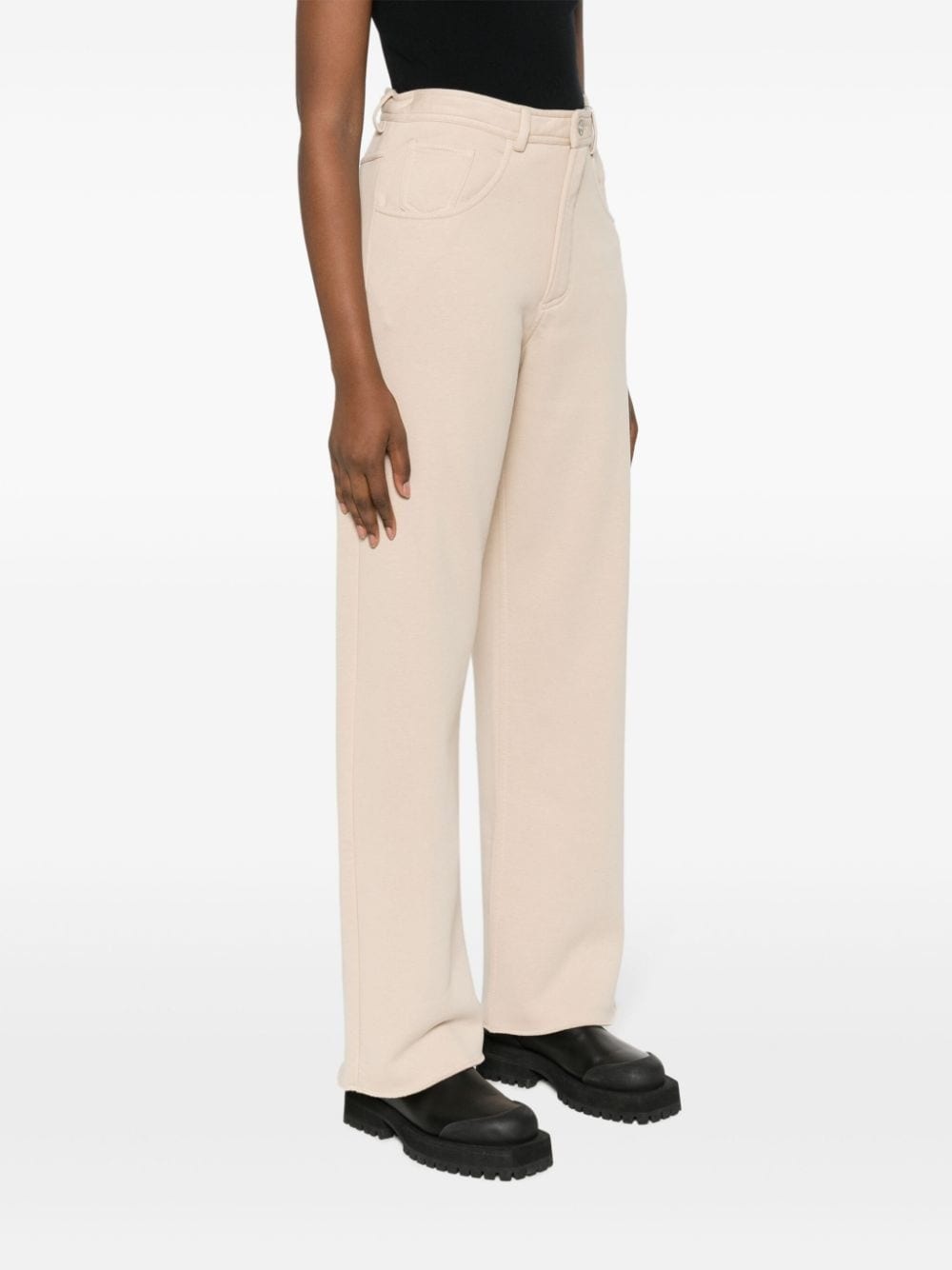 signature numbers-motif wide-leg trousers - 3