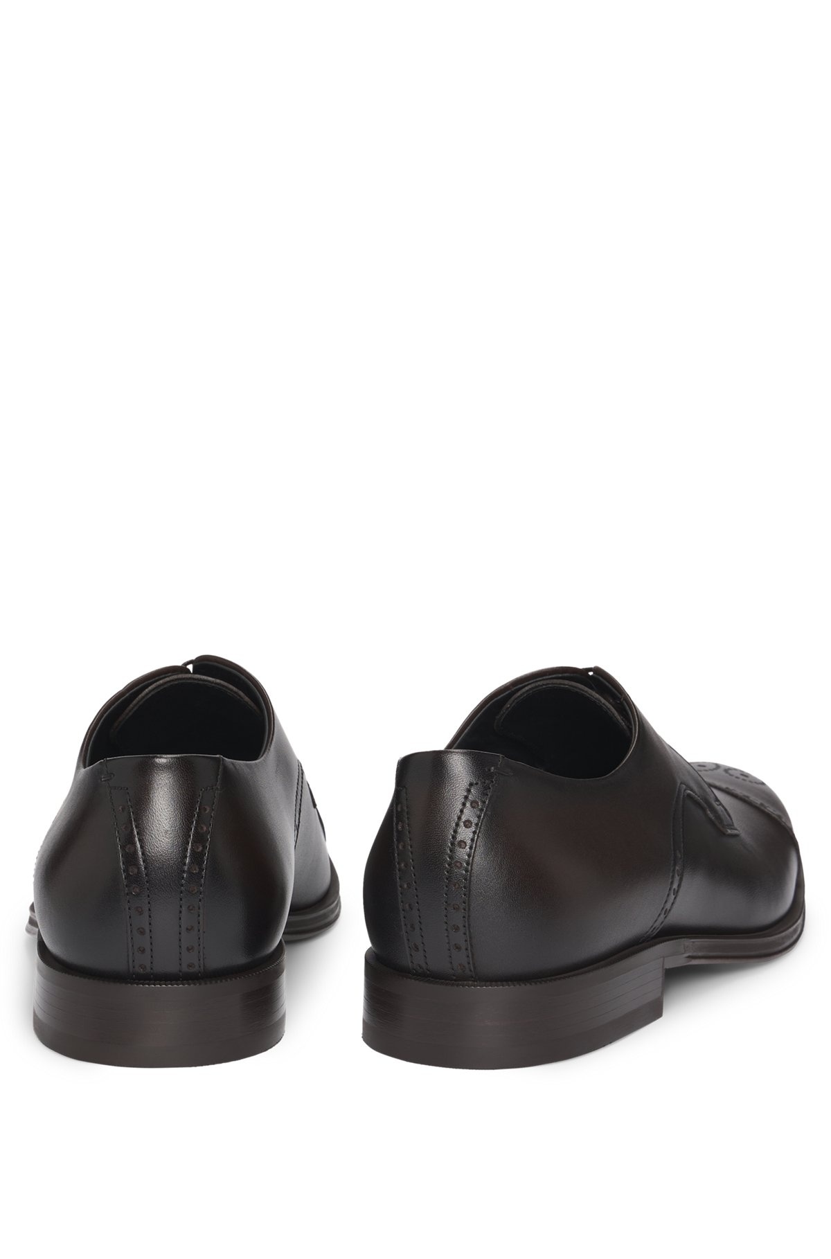 ITALIAN-LEATHER DERBY SHOES WITH CAP TOE - 5