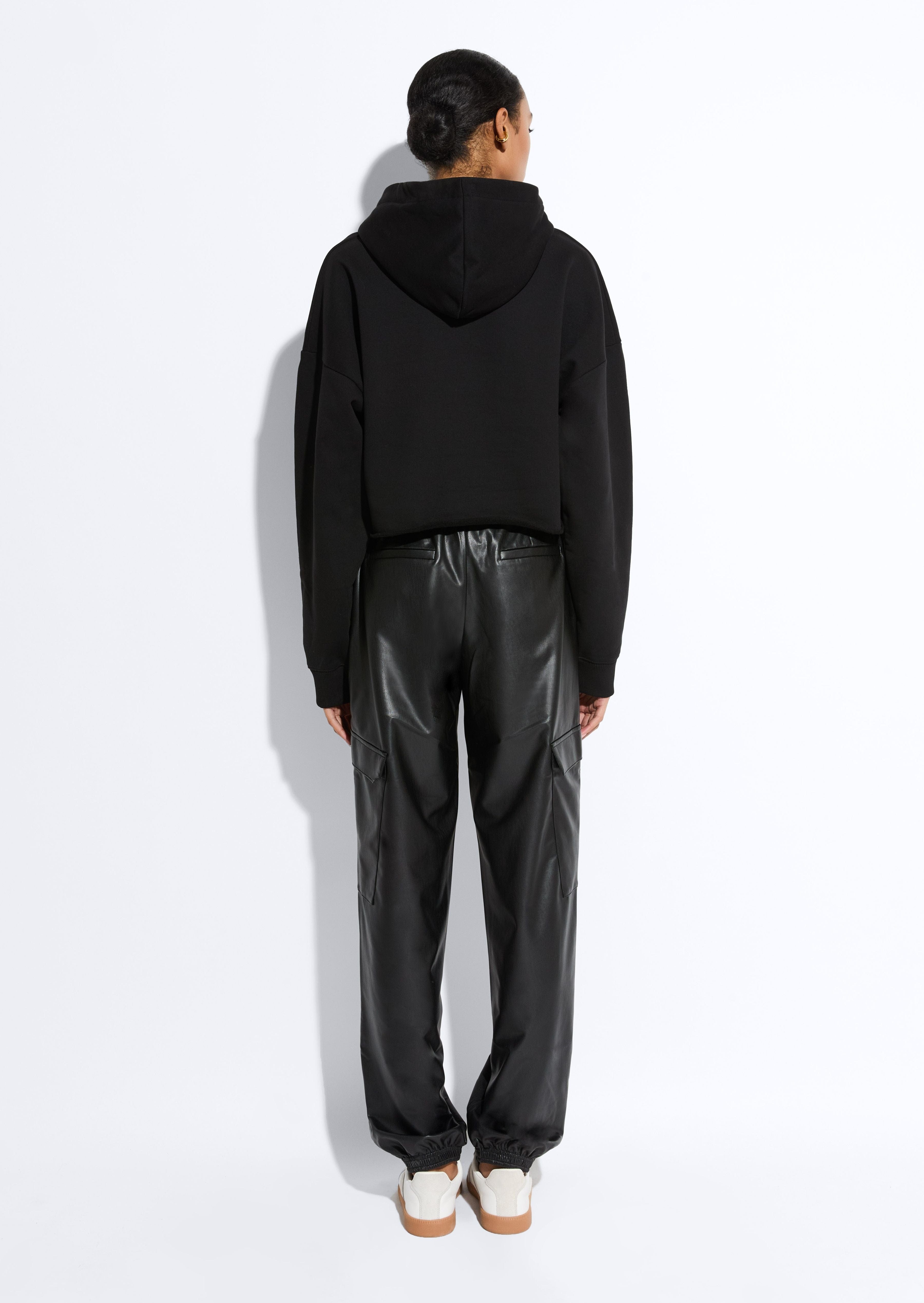 Lightweight Faux Leather Jogger - 3