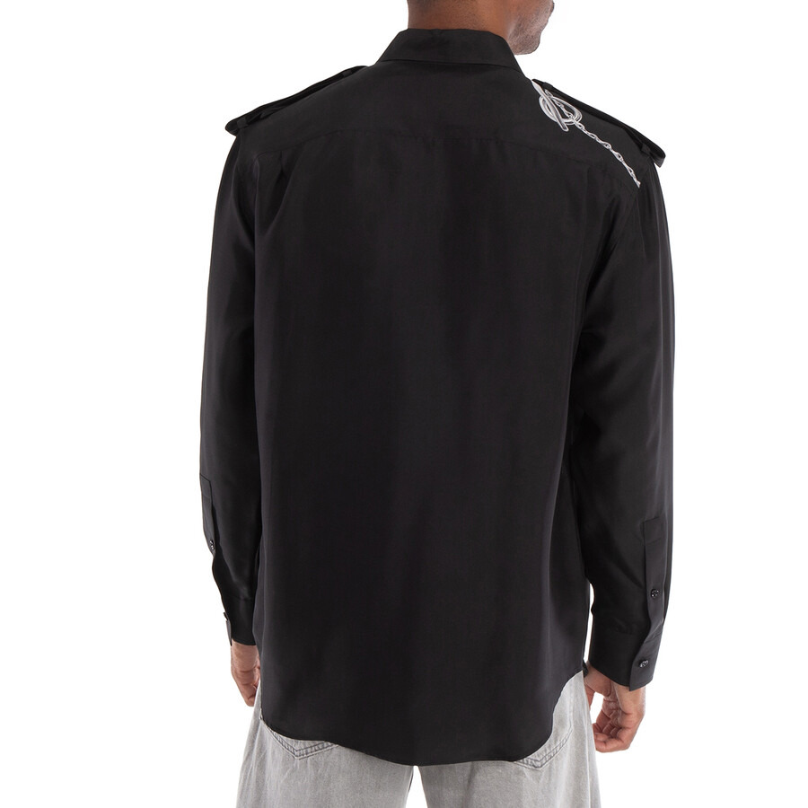 Burberry Knight Hardware Print Silk Shirt - 4