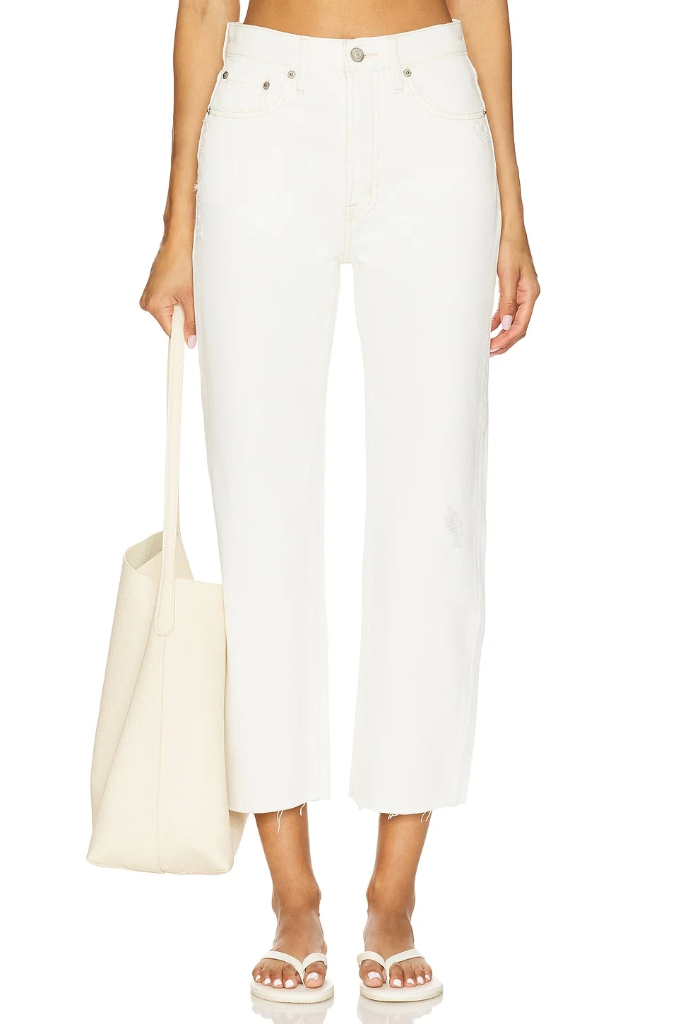 Cassie High Rise Crop Straight - 1