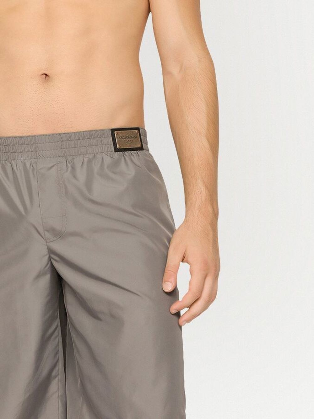 logo-patch detail swim shorts - 5