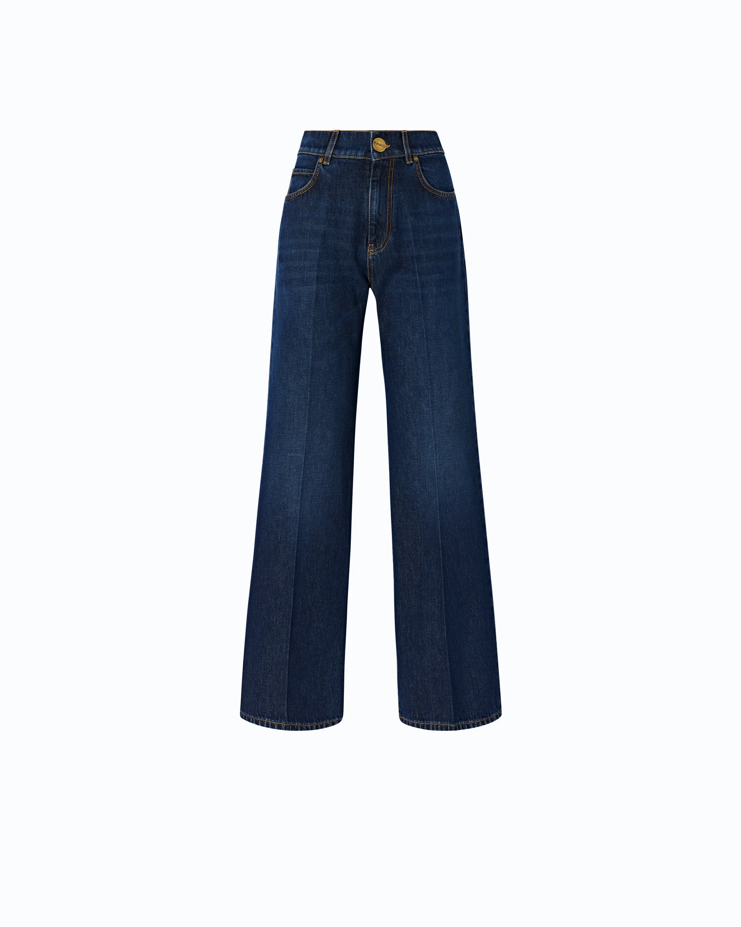 WIDE-LEG JEANS WITH PRESSED CREASES - 1