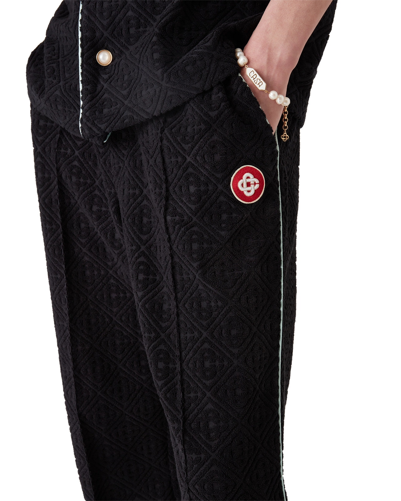 Monogram Jacquard Towelling Trousers - 5