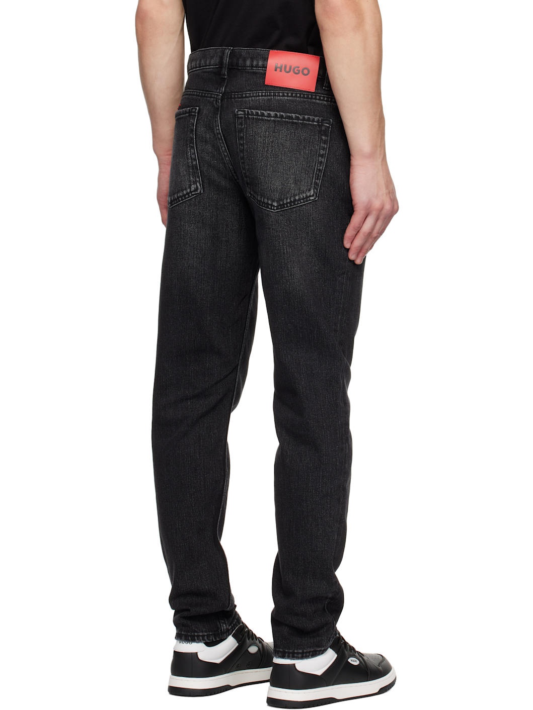 Black Tapered Jeans - 3