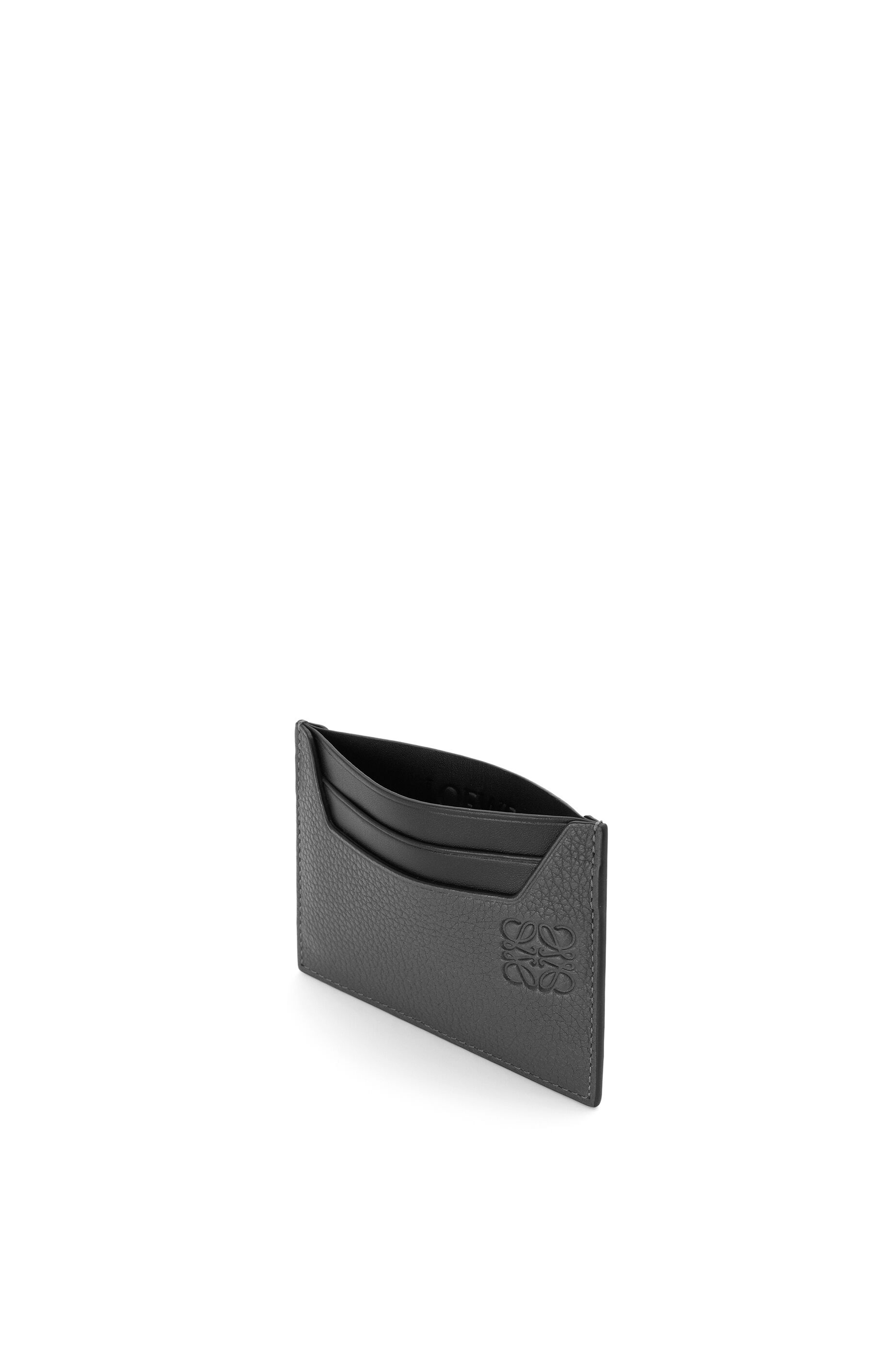 Plain cardholder in soft grained calfskin - 2