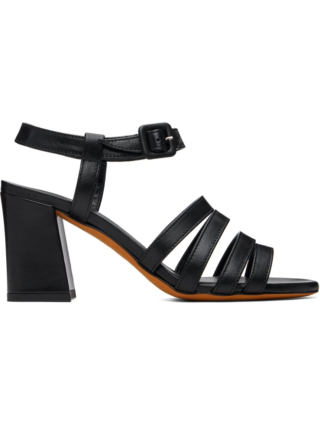 Black Palma High Heeled Sandals - 1