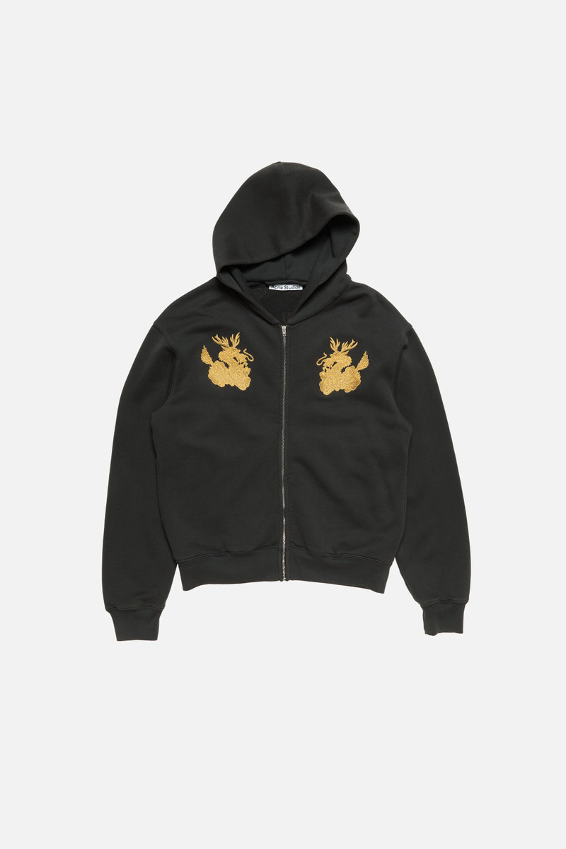 Hooded logo sweatshirt - Faded black 6