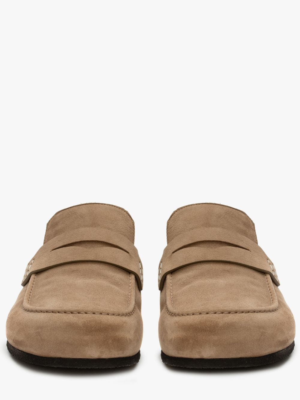 suede loafer mules - 4