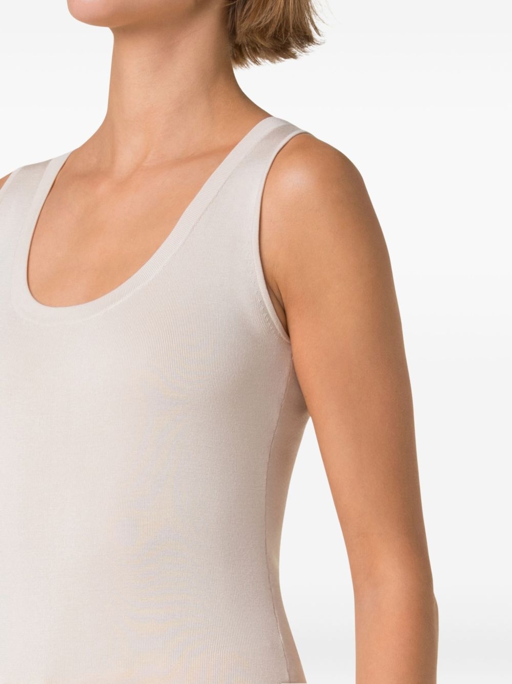 scoop-neck tank top - 5