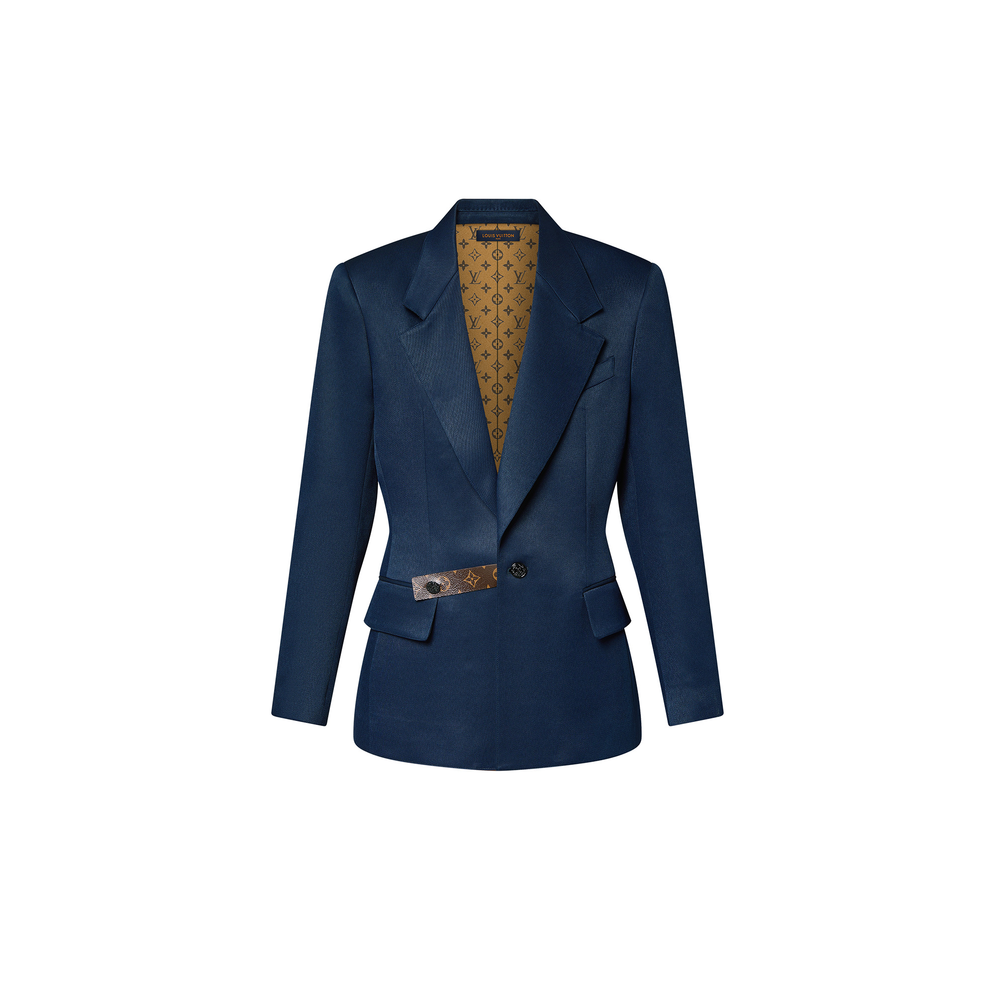 Monogram Tab Fitted Blazer - 1