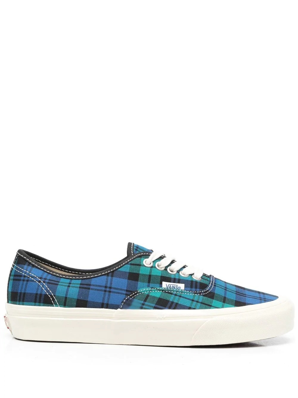 tartan low-top sneakers - 1