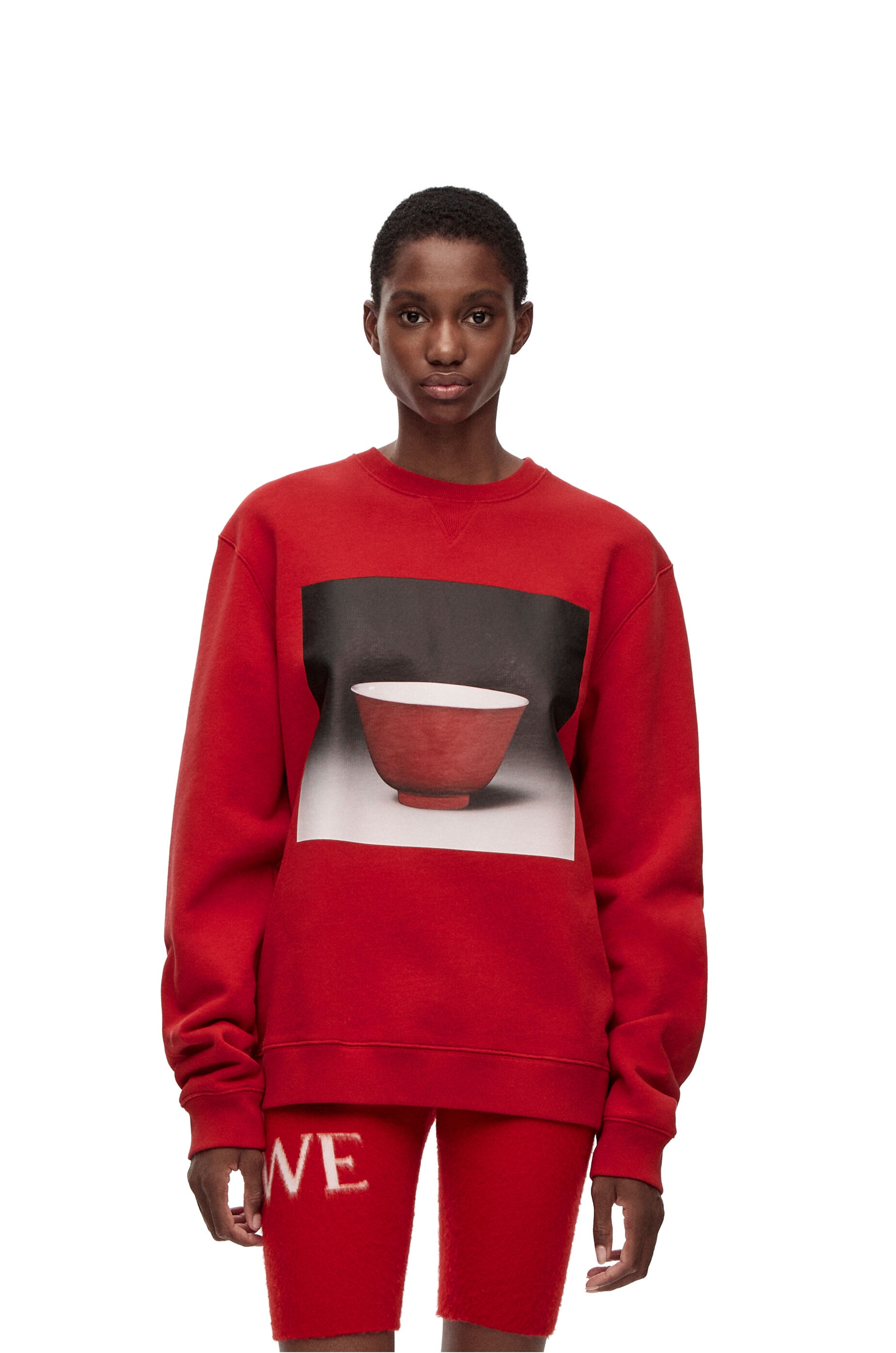 Ceramic print sweatshirt in cotton - 3