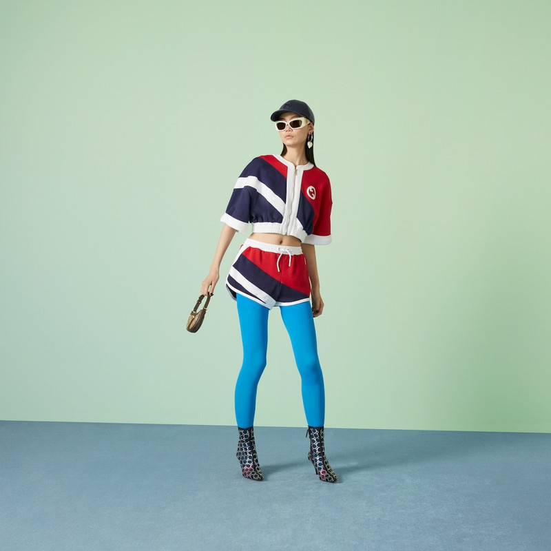 GUCCI Cotton piquet zip jacket outlook