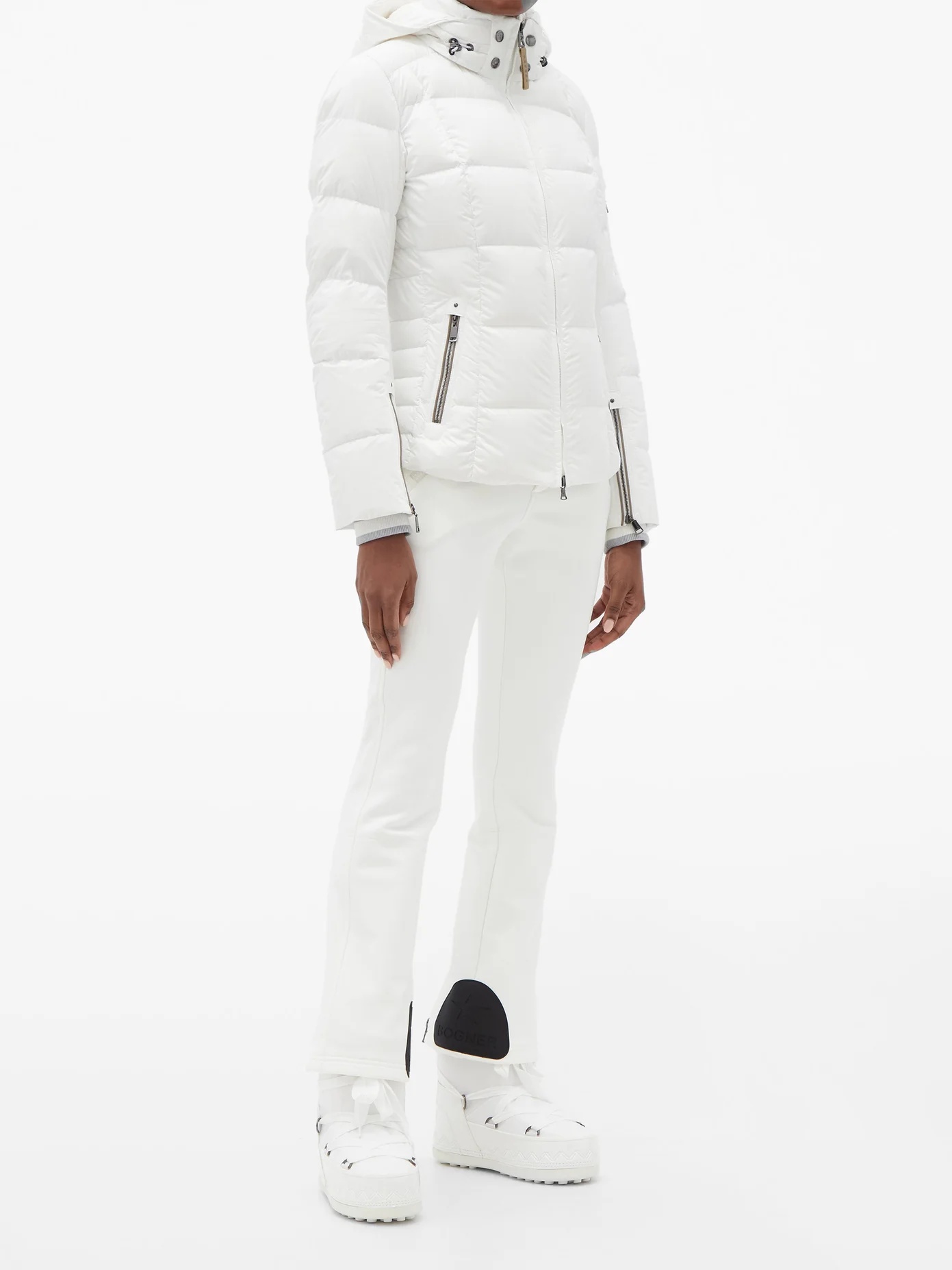 Coro-D hooded quilted down ski jacket - 6