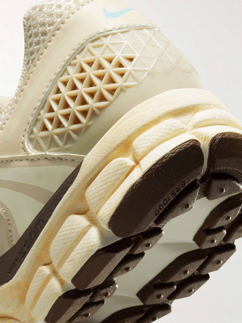 Zoom Vomero 5 Faux Leather-Trimmed Mesh and Rubber Sneakers 4