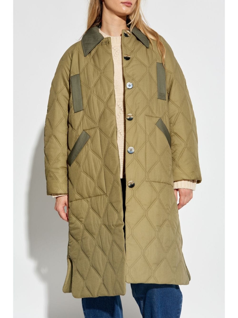 single-breasted quilted jacket - 3