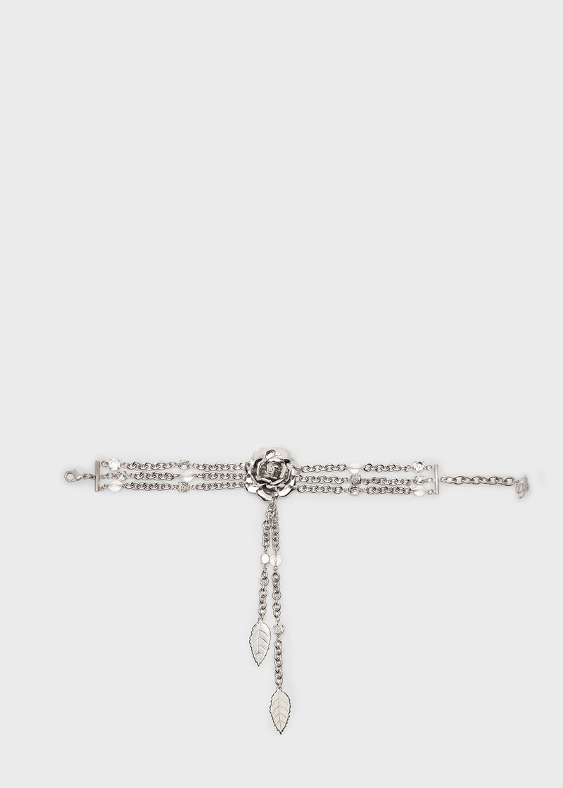 Blumarine METAL CHOKER WITH CHARM AND ROSES outlook