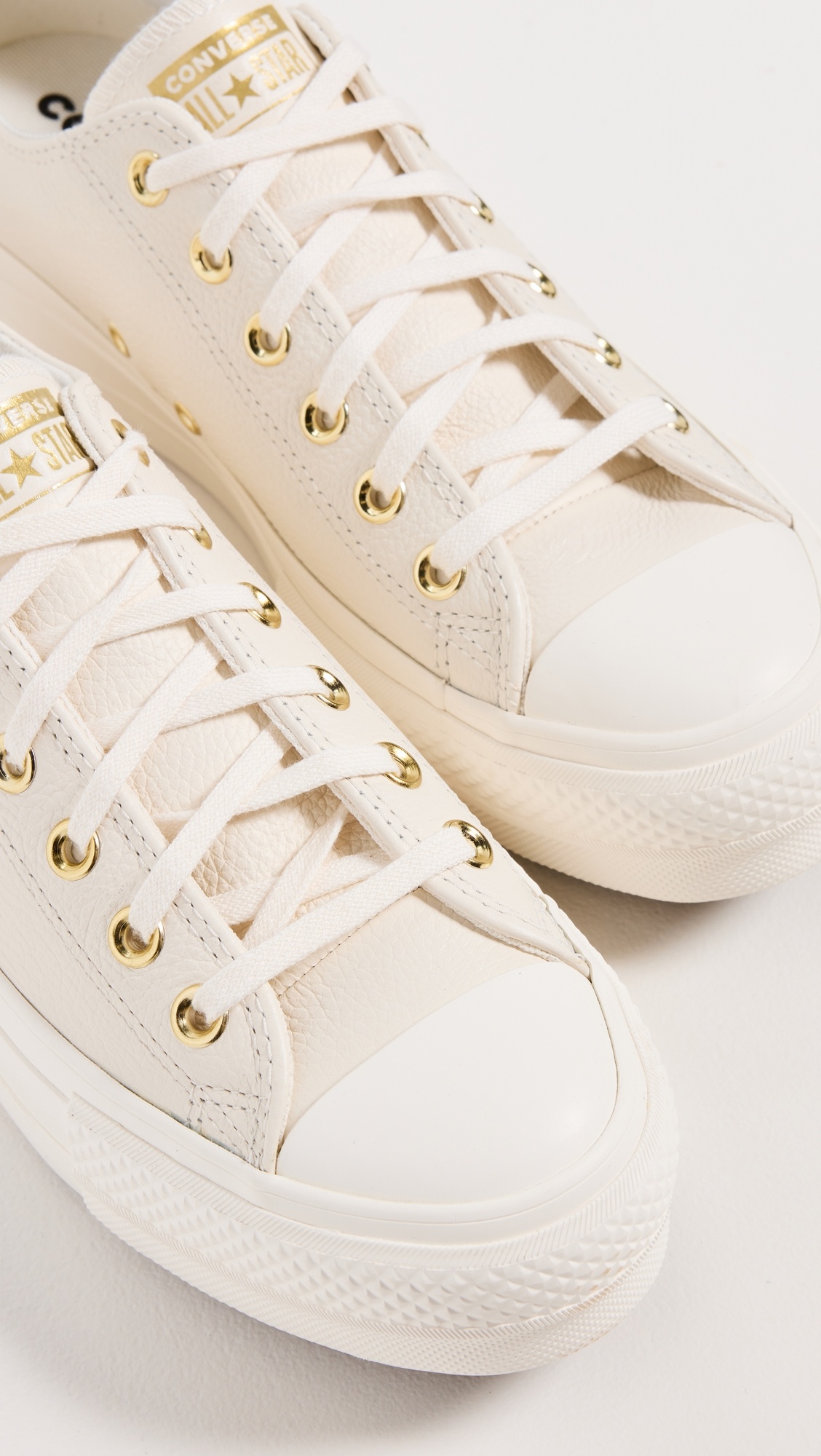 Chuck Taylor All Star Lift Platform Gold Sneakers - 5