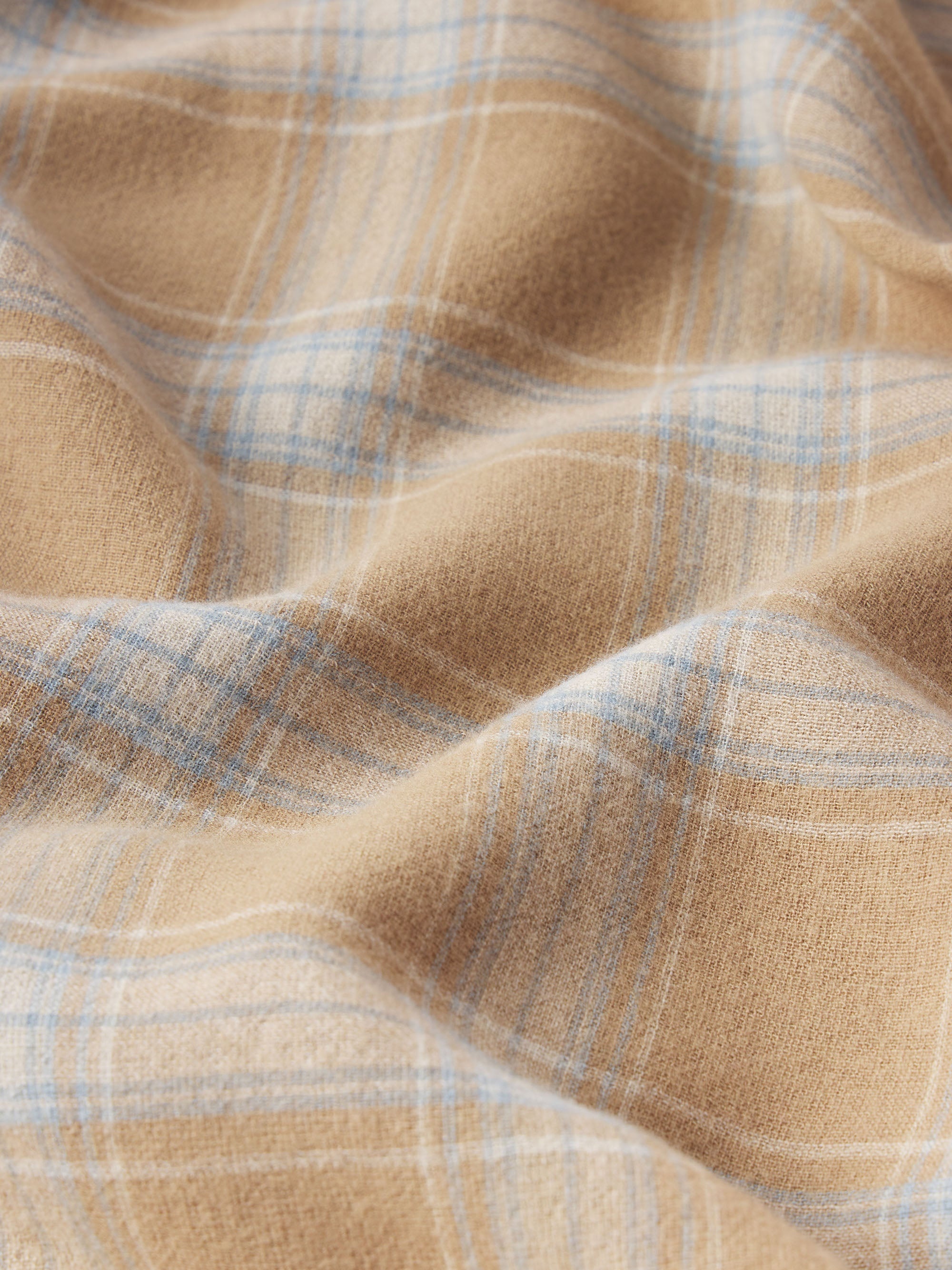 Plaid Shirt in Beige Plaid - 3