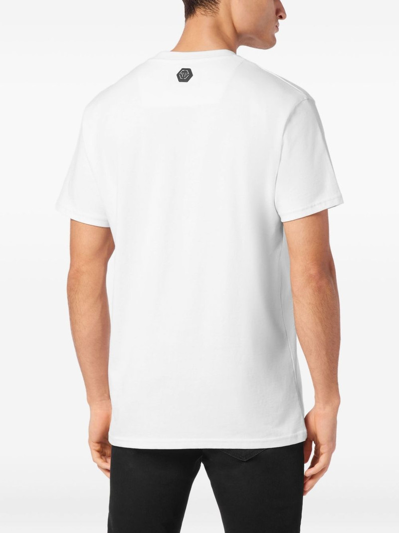 PHILIPP PLEIN Plein Coursive-embroidered T-shirt outlook