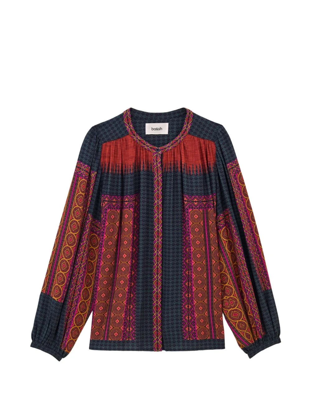 Olivio geometric-print blouse - 1