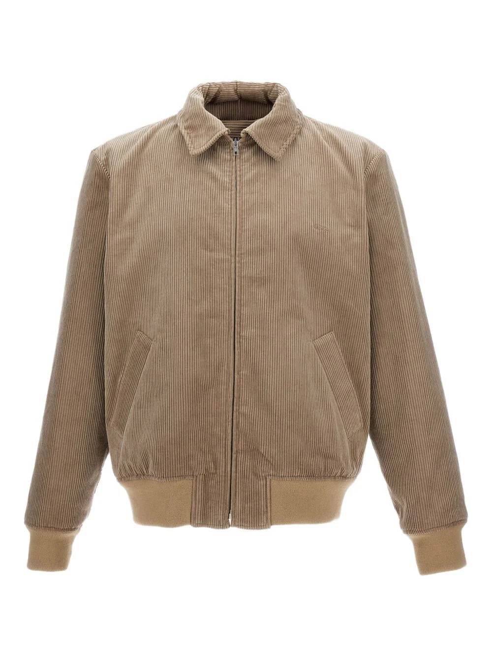 corduroy zip-fastening jacket - 1