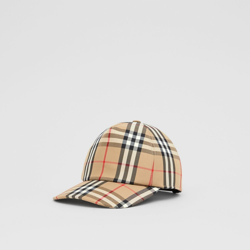 Logo Appliqué Vintage Check Cap 6