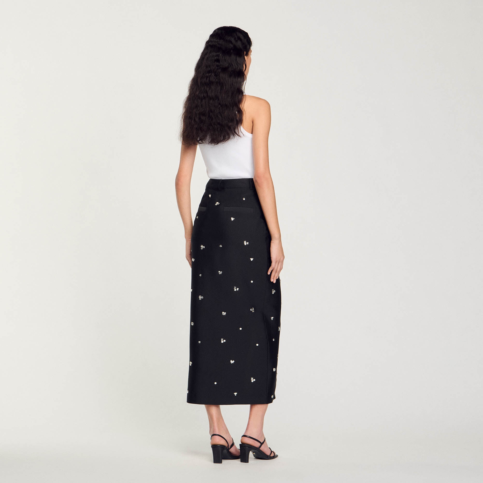 RHINESTONE PENCIL SKIRT - 6