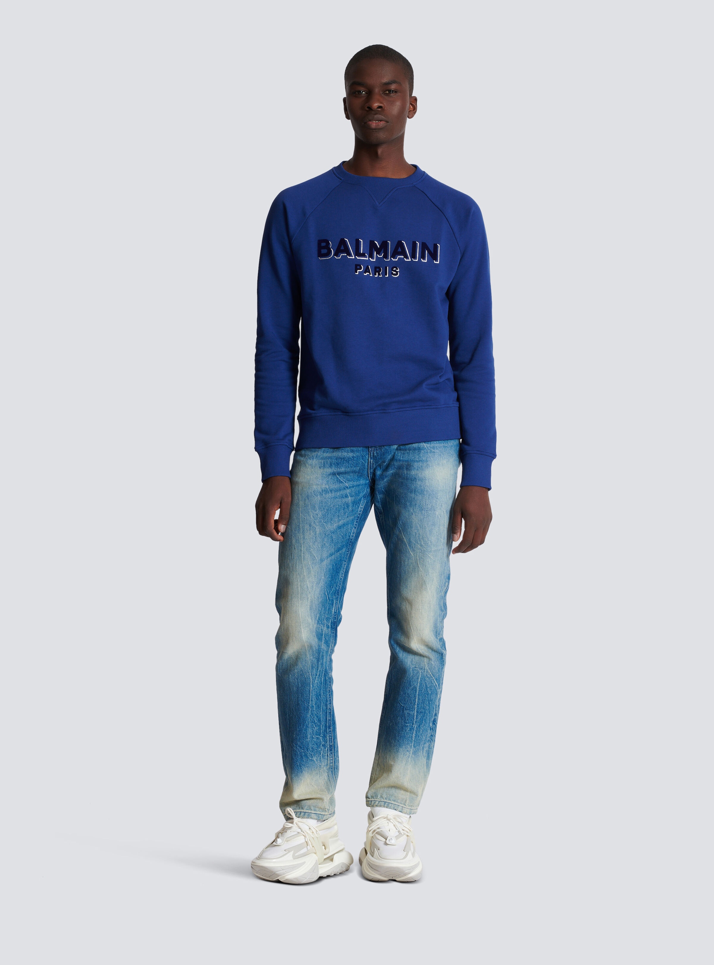 Metallic flocked Balmain sweatshirt - 2