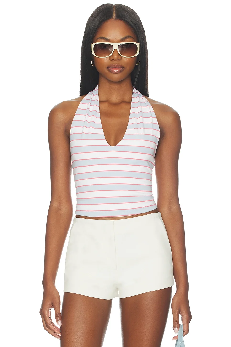 Super Stretch Halter Tank Top - 1