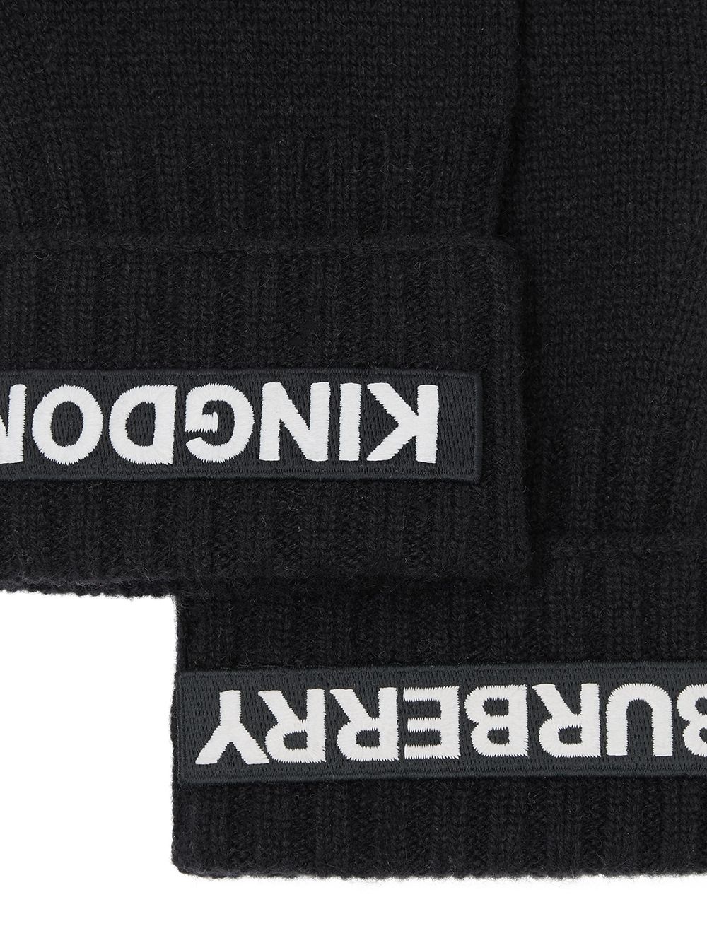 kingdom and logo appliqué gloves - 2