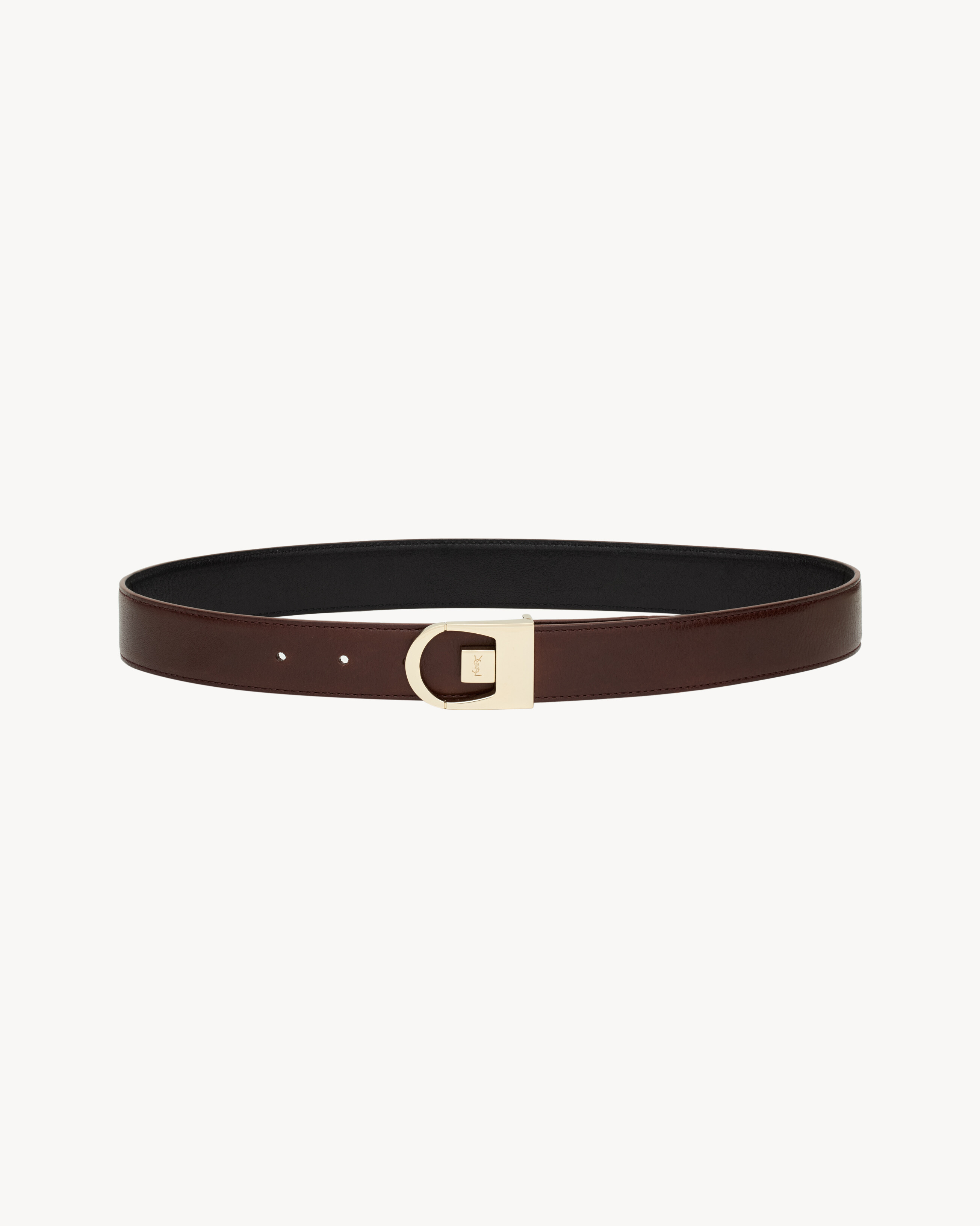 REVERSIBLE BELT IN SMOOTH LEATHER - 4