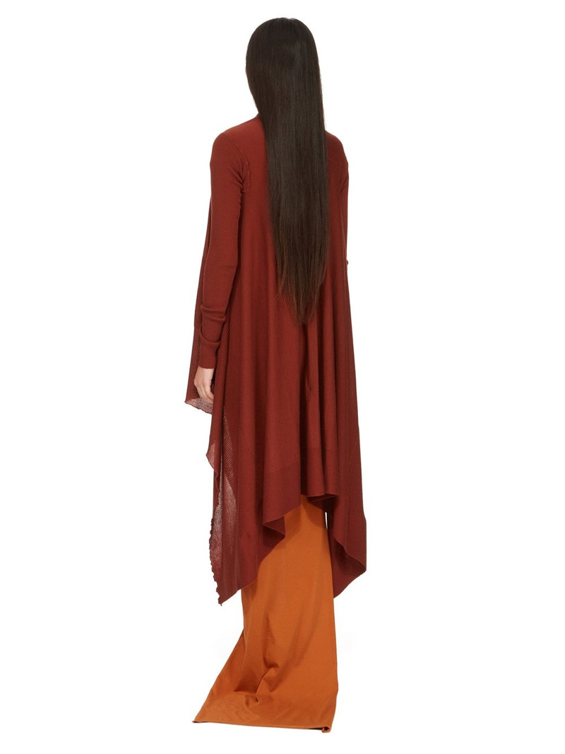 Long Open-Front Wool Wrap Cardigan Sweater 3